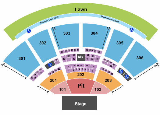 Utah First Credit Union Amphitheatre Utah First Credit Union Amphitheatre Seating Chart